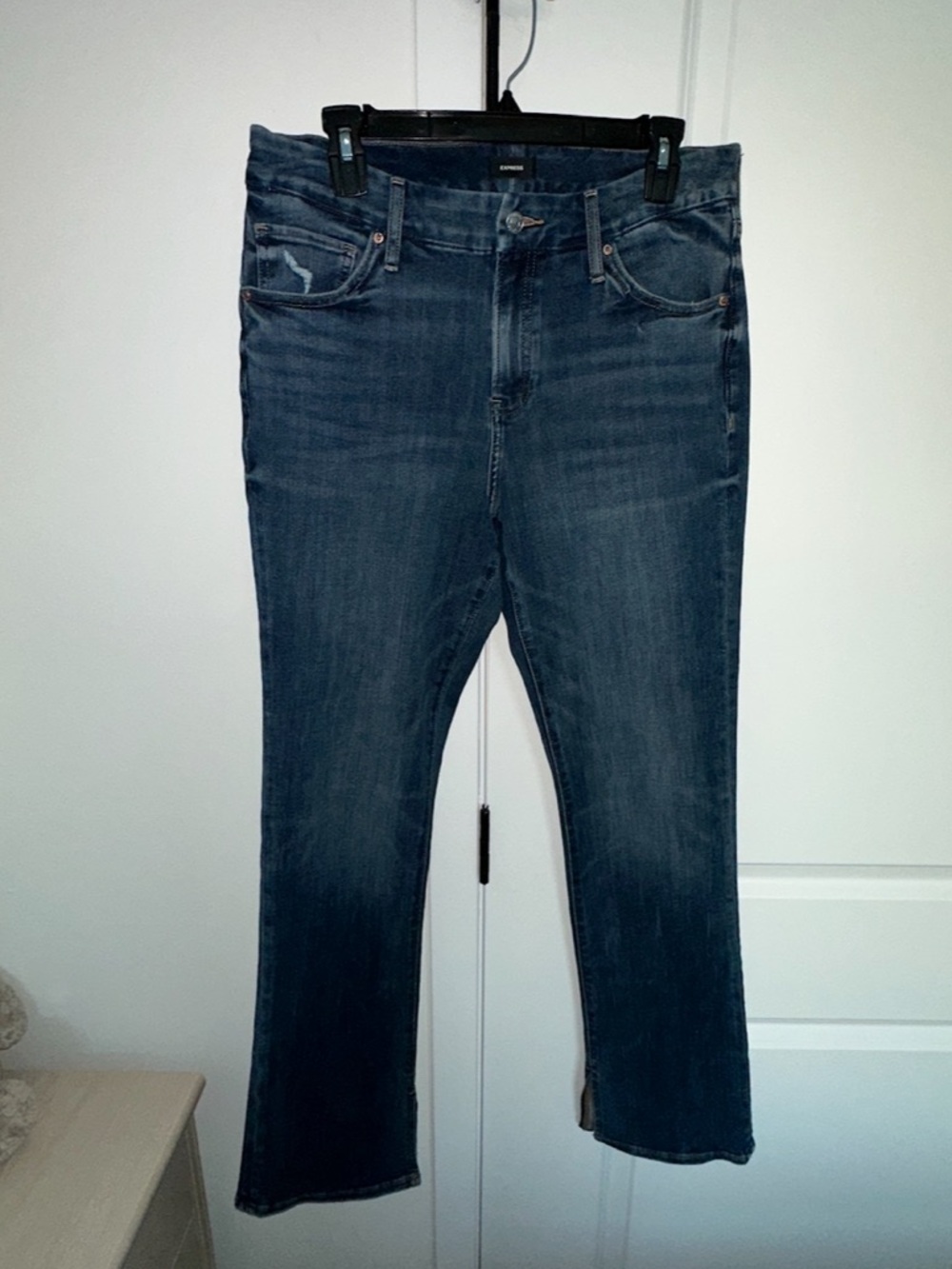 Express Women's Dark Indigo Bootcut Jeans - Picture 2 of 6